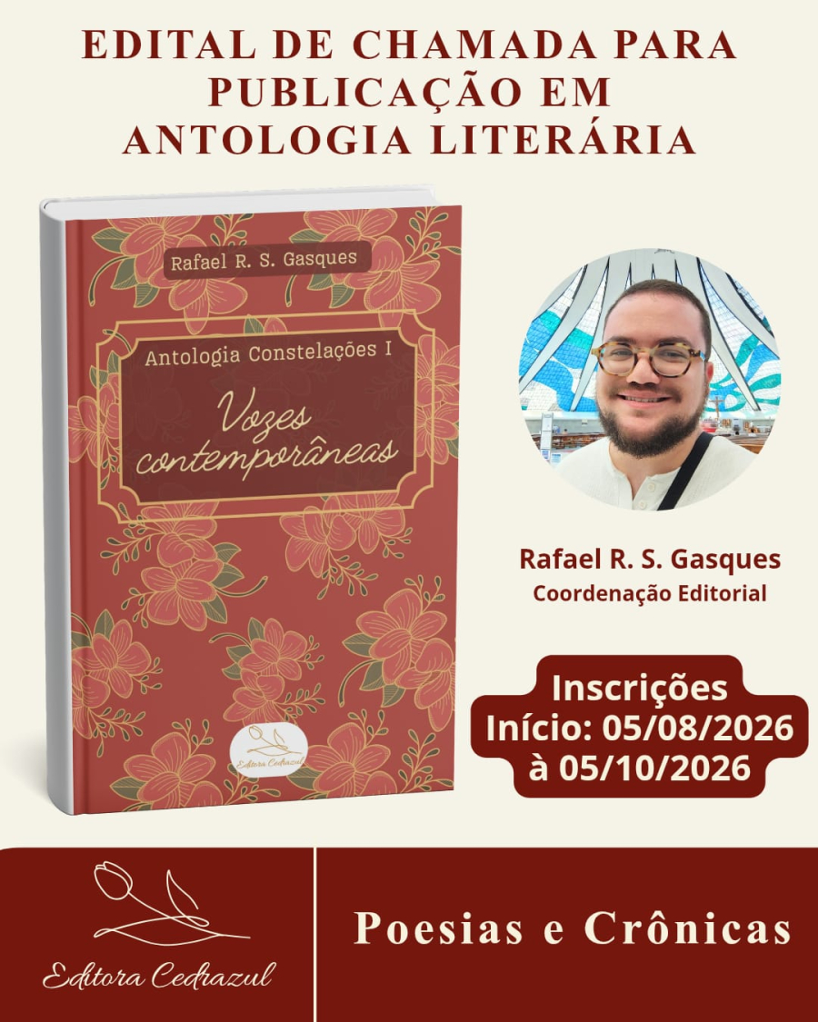 Casa Editorial Cedrazul abre inscrições para a antologia Vozes Contemporâneas – Poemas